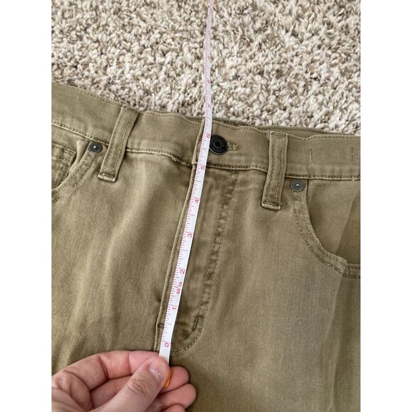 Madewell High Riser Skinny Green Size 28 Tall Jean Pants - Picture 10 of 12